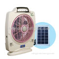 12'' rechargeable led light with fan DC motor fan AC household fan